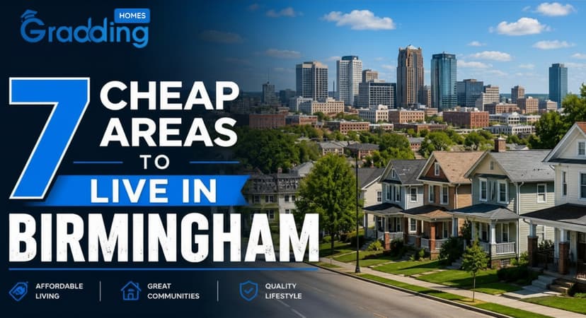 Get to know about cheap areas to live in Birmingham with Graddinghomes.com